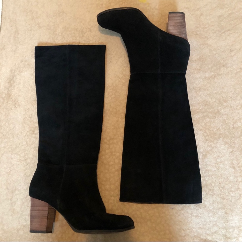 Cole haan Nike air suede heeled boots